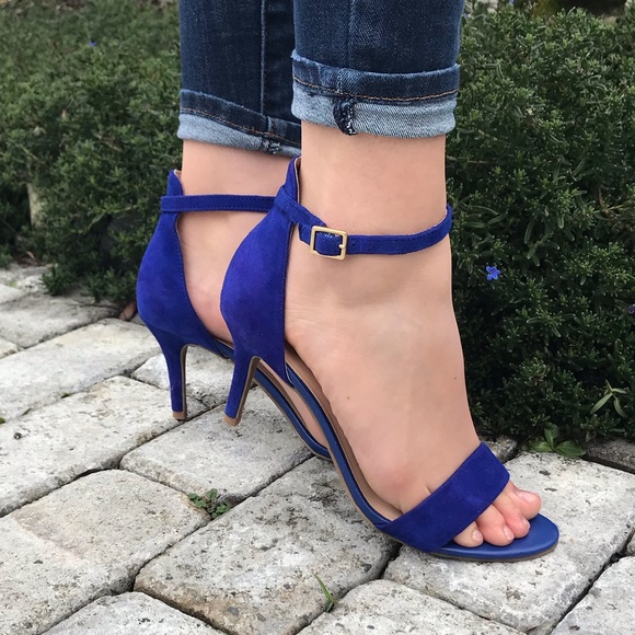 bp Shoes - BP royal blue faux suede heels size 7.5